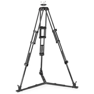 Manfrotto Carbon Doppelrohr-Videostativ mit Bodenspinne