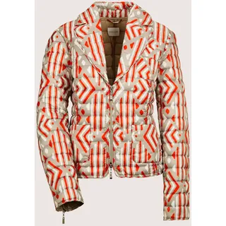 Madeleine Steppjacke »Steppjacke Kurze Steppjacke mit Unikat-Print«, orange