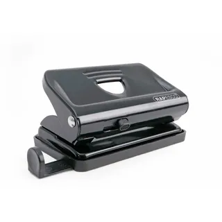 Rapesco PF810MB1 810 2-fach-Metalllocher, 12 Blatt Stanzkapazität, Schwarz