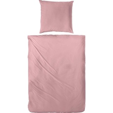 Bild von Bettwäsche »Uni Baumwolle«, (2 tlg.), im modernen Uni-Look, rosa