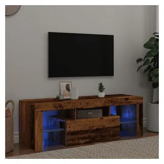 vidaXL TV-Schrank mit LED Altholz-Optik 120x36,5x40 cm Holzwerkstoff