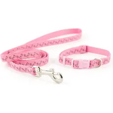 Ancol Knochen Hundehalsband und Hundeleine Set Small Bite (Hund, Allgemein), Halsband + Leine