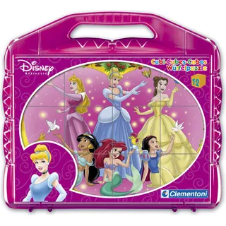 Clementoni Würfelpuzzle 12 Würfel - Princess