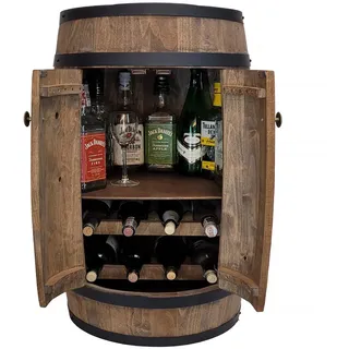 Barrel mit Tür Alkohol Flasche Bar in Wenge 80x50cm nach Hause Mini-Weinbar