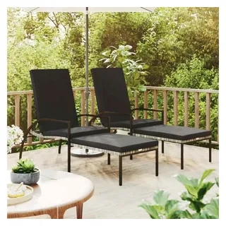 vidaXL Sonnenliege 60 x 102 x 60 cm Grau