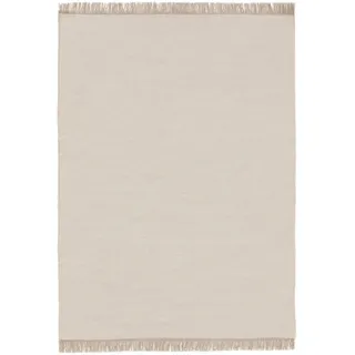 benuta Pop Wollteppich Liv Cream 250x350 cm , Creme , Textil , Beton Optik , Rechteckig , 250x350 cm , pflegeleicht , Teppiche und Böden, Teppiche, Schafwollteppiche