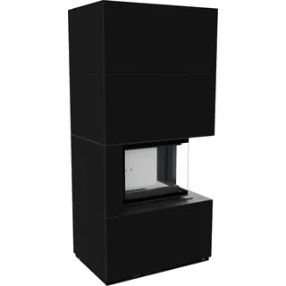 Kratki Floki Box Quarzsinter Schwarz/Abdeckplatte Glas