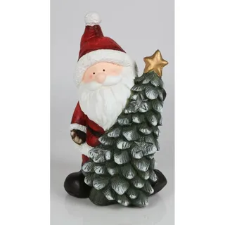 1 x Weihnachtsmann 41 cm Figur Tannenbaum Dekoration LED Weihnachten Nikolaus