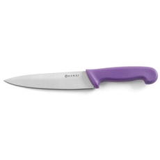 HENDI Kochmesser, Küchenmesser, Messer, HACCP, Geschirrspülmaschinengeeignet, antiallergen, Klingte: 180mm, Länge 320mm, Edelstahl, Polypropylen, violett