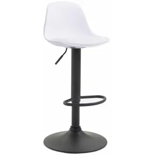 CLP Barhocker 39 x 82 x 43 cm Weiß/Schwarz