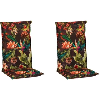 Beo Hochlehner-Sitzauflage Schlichtes Design Anthrazit 2-er Set