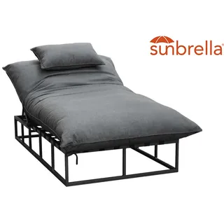 CLEMENTO Bona Loungeliege Hoch Aluminium/Sunbrella