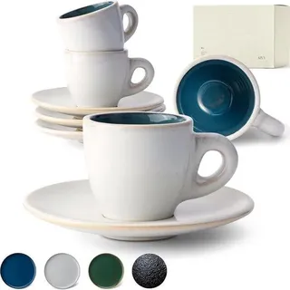 Italienische Espressotassen blau 4er Set