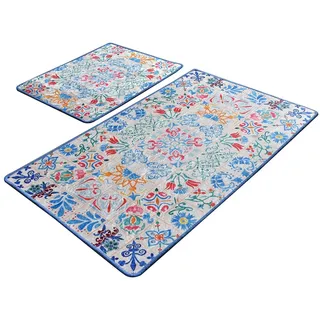 Badteppich Set 2-teilig Mosaik Farbe