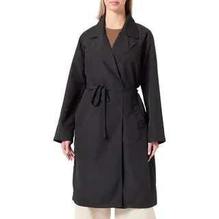 VERO MODA Damen VMNEEL Long Trenchcoat, Black, M