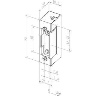 ASSA ABLOY 17E Elektrotüröffner 6-12 V AC/DC