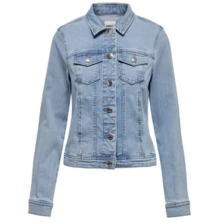 ONLY Damen Jeansjacke ONLWONDER - Regular Fit - Blau Schwarz - XS S M L XL, Größe:S, Farbe:Light Blue Denim 15243147