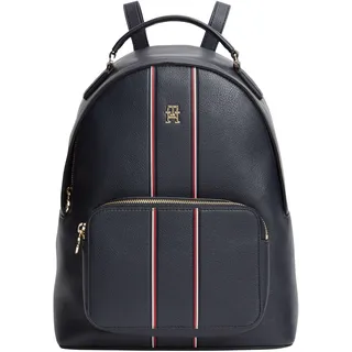 Tommy Hilfiger Damen Th Daily Backpack Corp Aw0aw18851 Rucksack, Blue (Space Blue)