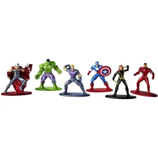 Jada Marvel Avengers Diorama-Set 6 Nanofiguren 4 cm
