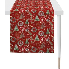 Bild Tischläufer »9528 WINTERWELT, Weihnachtsdeko, Weihnachten«, (1 St.), Digitaldruck, rot