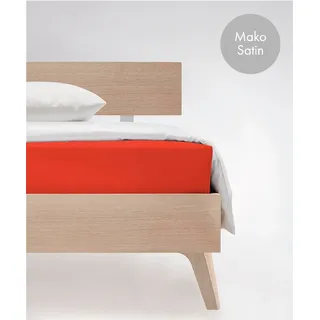 Colours 009100 Mako-Satin 200 x 200 cm chili