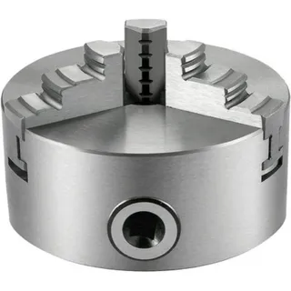 Happyment Selbstzentrierende Klauenspannfutter 100mm – 3-Backen – Hochpräzise – Für Holz & Metall - Silber