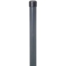 Alberts 617622 Zaunpfosten für Fix-Clip pro | für die Befestigung mit Einschlag-Bodenhülsen | zinkphosphatiert, anthrazit kunststoffbeschichtet (RAL 7016) | Länge 1690 mm | Schellen-Ø 34 mm