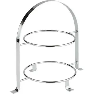 APS Serviergestell /// 33 x 23,5 cm, H: 30 cm /// Metall hartverchromt /// für 2 Teller /// 33214