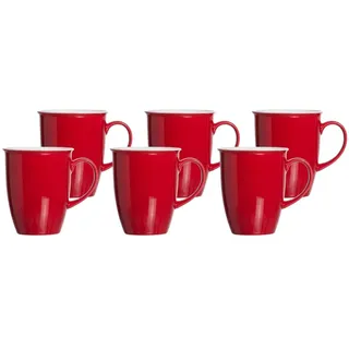 Ritzenhoff & Breker Kaffeebecher Doppio 0,32 l Rot 6 St.