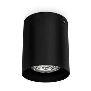 B.K.Licht Aufbauspot 1x GU10 rund Schwarz