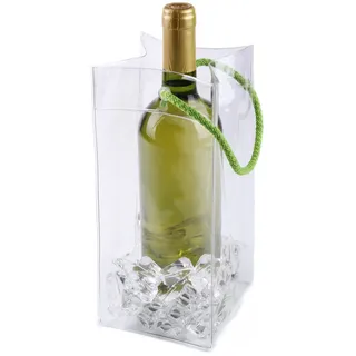 Koala Transparente Tasche mit Bootshenkel, Limettengrün, 11 x 11 x 25 cm