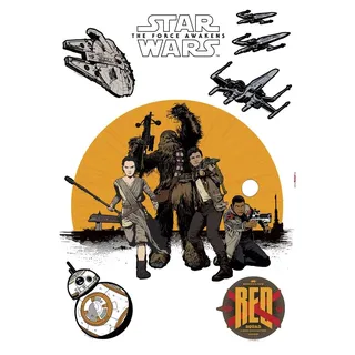 KOMAR Star Wars Resistance - Größe 50 x 70 cm selbstklebend, Wandsticker, Kinderzimmer