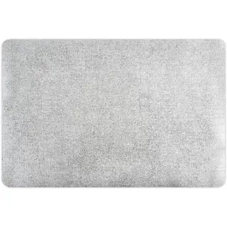 Excelsa Platinum Set mit 6 rechteckigen Tischsets, PVC-Kunststoff, 43 x 30 cm, Silber