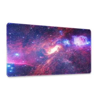 Morian Mauspad, 400 x 900 x 3 mm, verträumter Sternenhimmel, rutschfestes und wasserdichtes Computer-Gaming-Mauspad mit genähten Kanten (XG6)