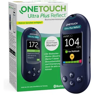 ONETOUCH Ultra Plus Reflect Blutzuckermessgerät mg/dl 1 Messgerät, 10 Teststreifen