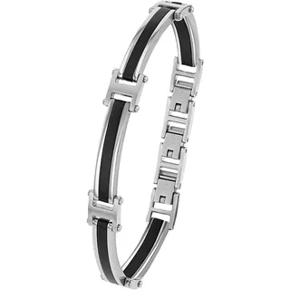 s.Oliver Edelstahl Armband schwarz 2035798 Größe 21,5 cm