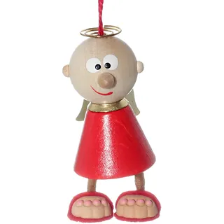 susurrus Hängender Schutzengel, Hängeschmuck, Holz, Hochzeit, Rot