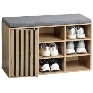 KESPER Schuhschrank 76 x 48 x 29,5 cm Grau / Grau