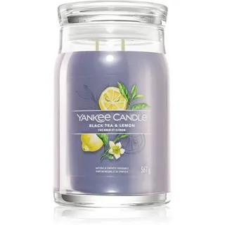 Yankee Candle Black Tea & Lemon Duftkerze 567 g gelb