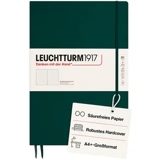 Leuchtturm1917 Notizbuch Master Slim A4 grün kariert