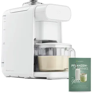 Springlane Pflanzendrinkbereiter Mila – Motorleistung 210 W, Heizleistung 1000 Watt, Mixer, Sojadrinkbereiter, 15.300 U/min, Touchdisplay, 0,6 Liter, weiß - Weiß