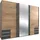 Schwebetürenschrank Emden 270 x 225 x 65 cm Grau