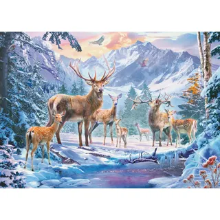 Ravensburger 12000888 - Rehe und Hirsche im Winter