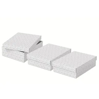 Esselte Aufbewahrungsbox 26,5 x 36,0 x 10,0 cm 3-tlg. weiß