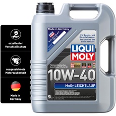 LIQUI MOLY MoS2 Leichtlauf 10W-40 | 5 L | teilsynthetisches Motoröl | Art.-Nr.: 1092