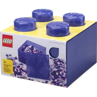 LEGO Aufbewahrungsstein STORAGE BRICK 4 GLITTER violett - Lila