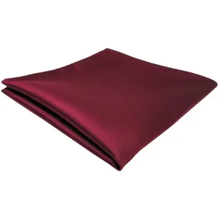 TigerTie Designer Einstecktuch in rot bordeaux einfarbig unicolor gemustert