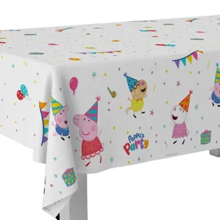 BeenSmile, Peppa Wutz Tischdecke, Peppa Pig Geburtstagsdeko, Kinderparty, Feiern und Geburtstag, EIN Einzigartiger von Wiederverwendbare Tischdecke, 120 x 180 Zentimeter