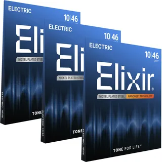 Elixir 12052 Electric Nanoweb Light 3-Pack