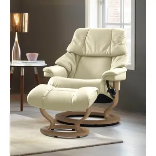 Stressless Relaxsessel Reno Leder 75 x 96 x 75 cm Beige mit Classic Base